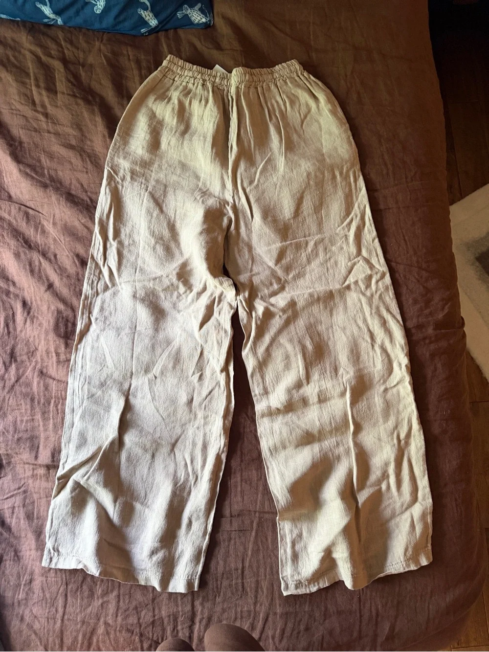 Beachwood Baby Women’s Linen Drawstring Pants - Rye - Brand New! M/L